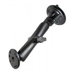 (RAM-B-166-C-202) Twist Lock Suction Mount, Long 1" Ball Arm & Round Base
